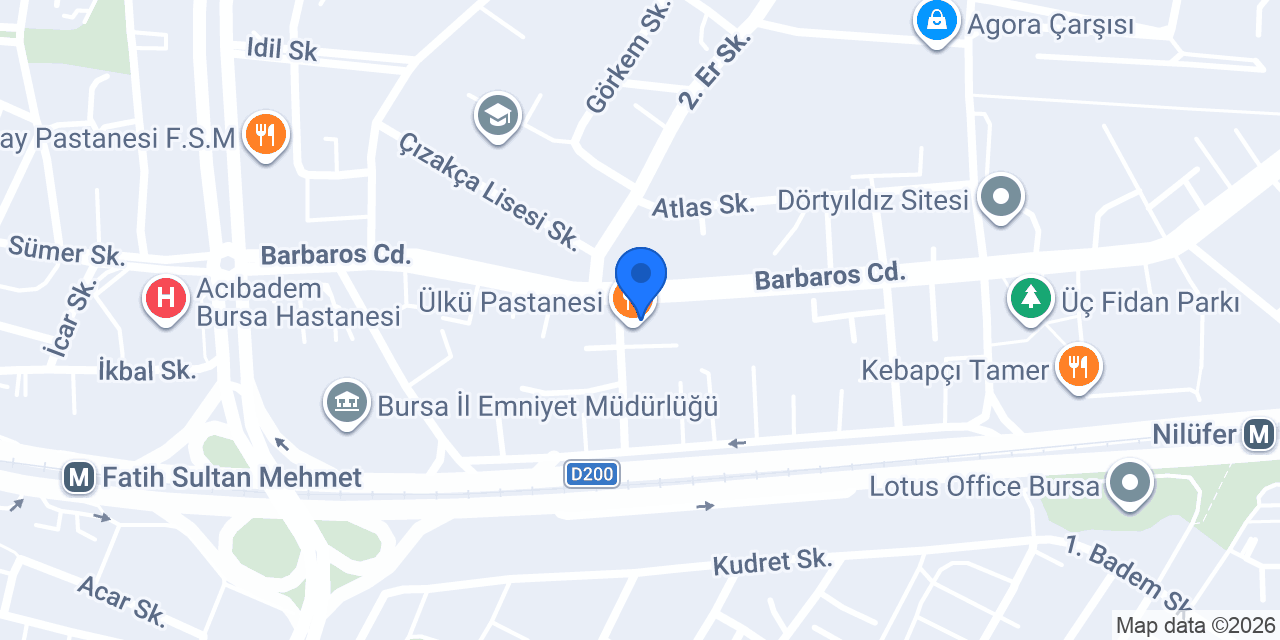Papatya Ev Yemekleri konumu