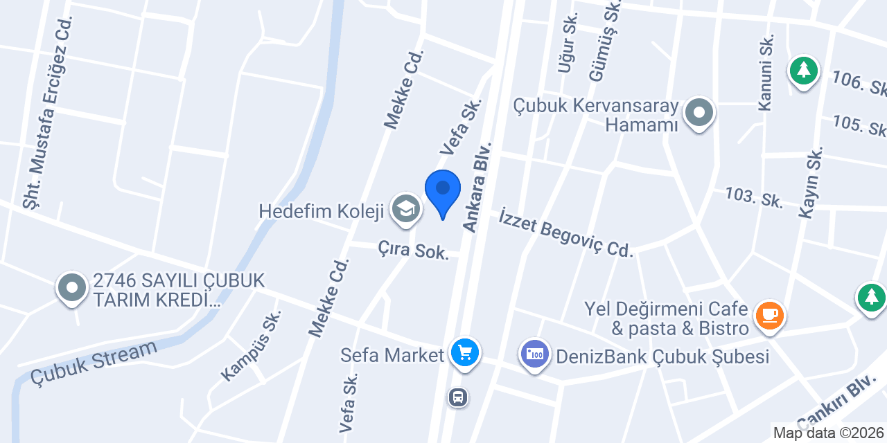 ÇUBUK OTOMOTİV konumu