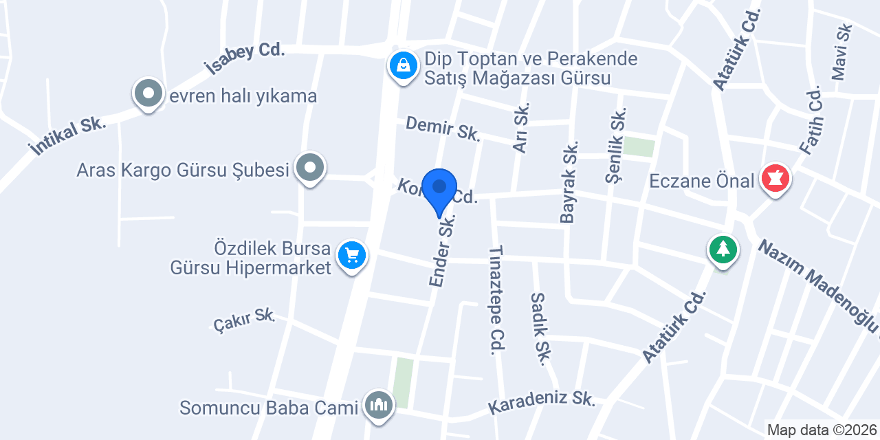 Ada&nur bayan kuaförü konumu