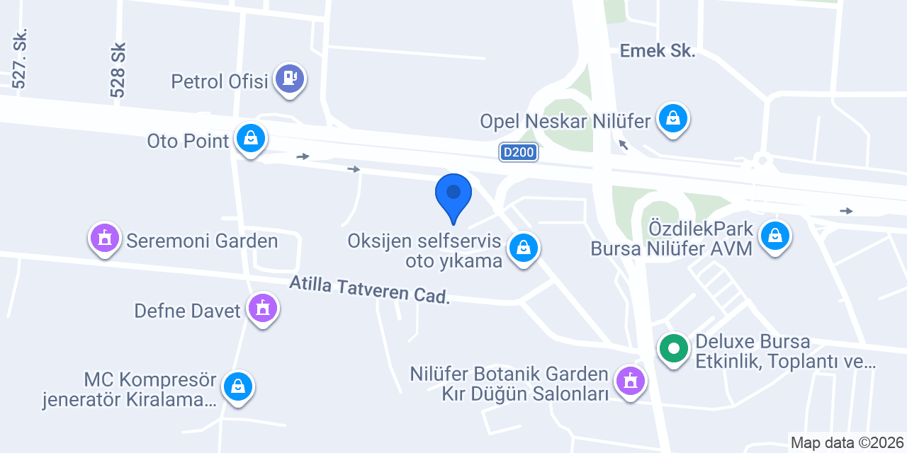 Bursa Niss Davet konumu