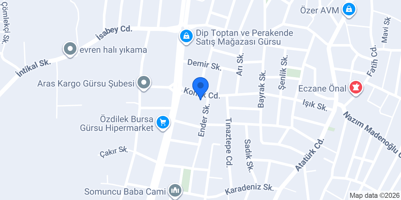 Özel Bursa Gürsu Ümit MTSK konumu