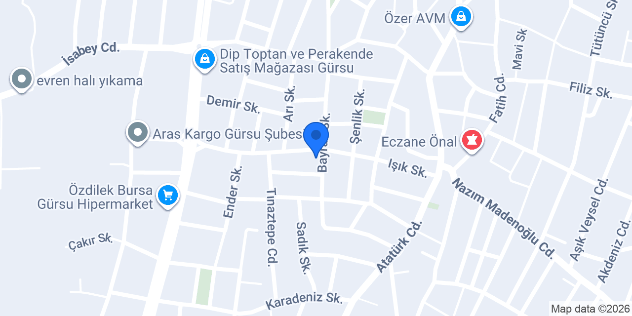 Yerlice Tesisat konumu