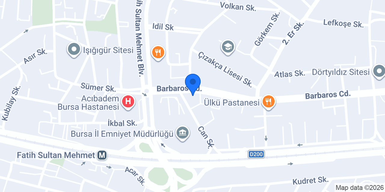 Fm erkek Kuaförü konumu