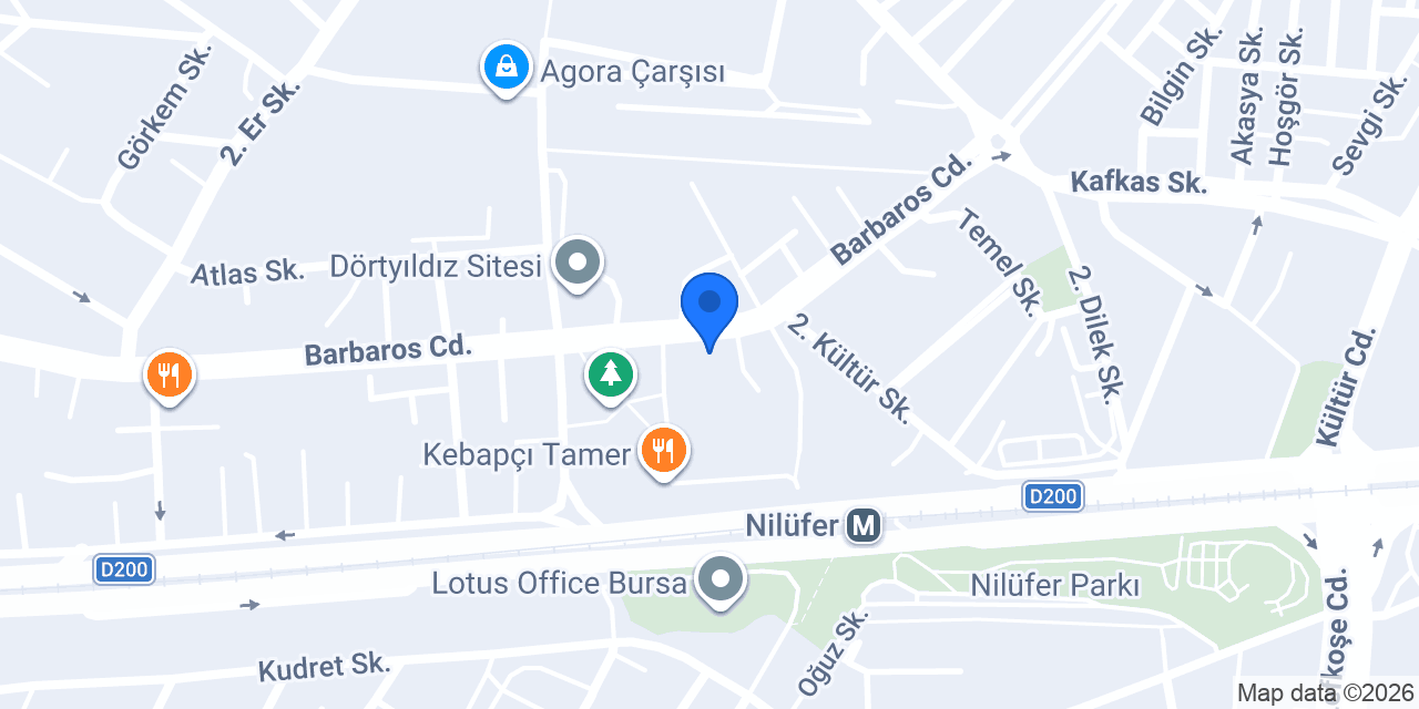 Akif Erkek Berber Salonu konumu