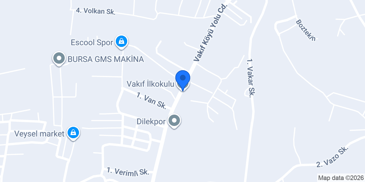 Vakıf İlkokulu konumu