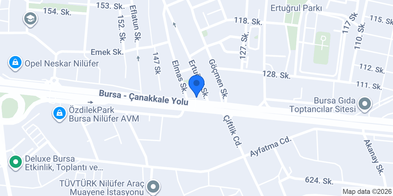 Wowwo Showroom Bursa konumu