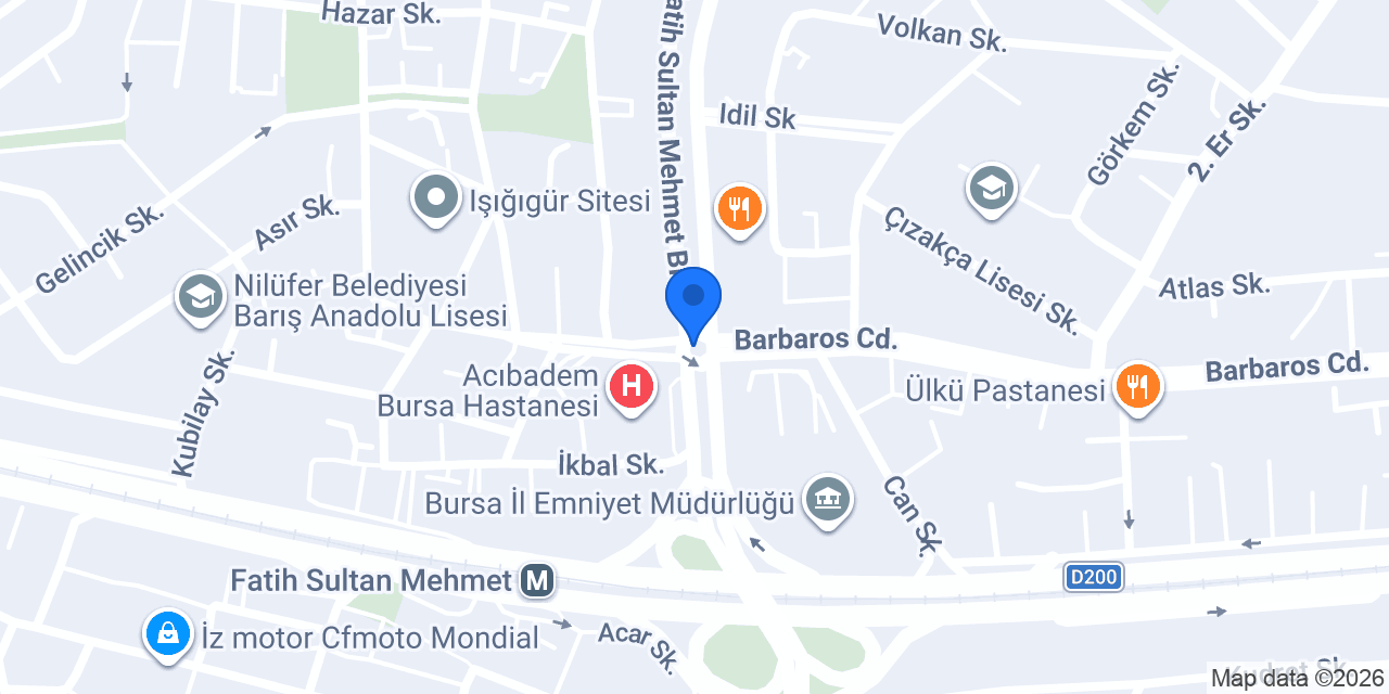 Bursa Ak İlaçlama konumu