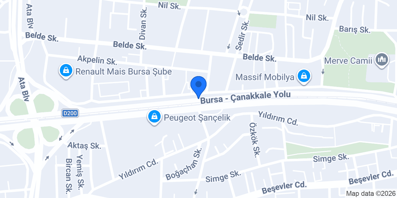Akyıldız Motorlu Araçlar konumu