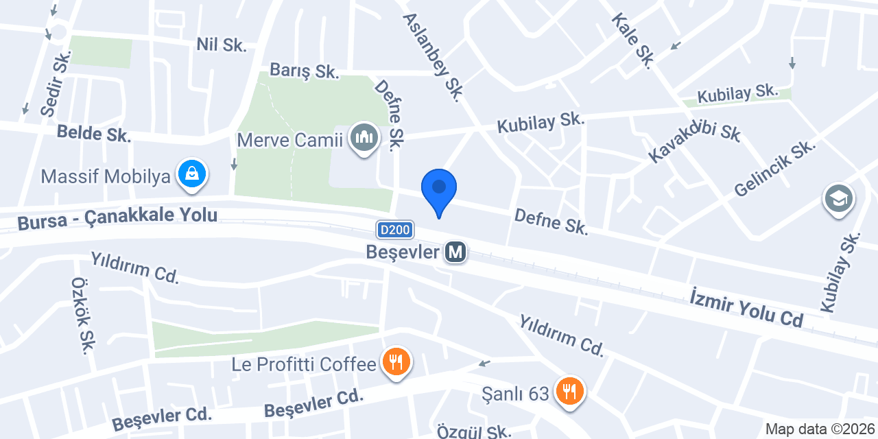 BİRİM KURS BEŞEVLER konumu