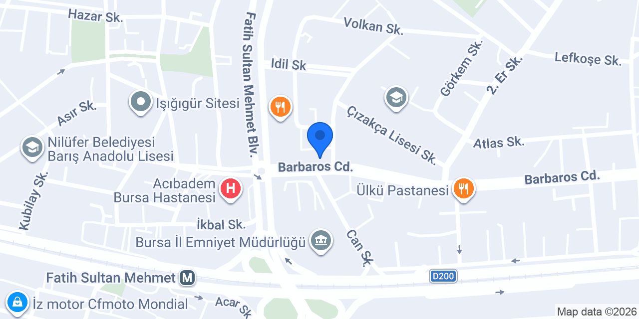 Barbaros Eczanesi konumu