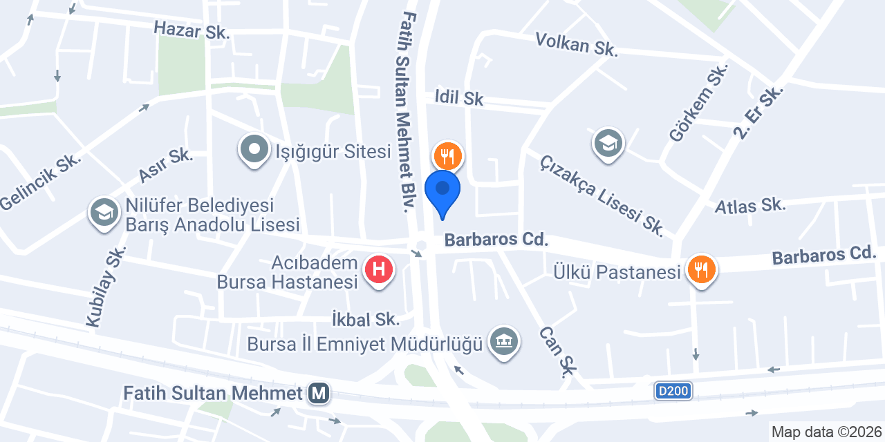 Orhun Öz Hair Atelier konumu