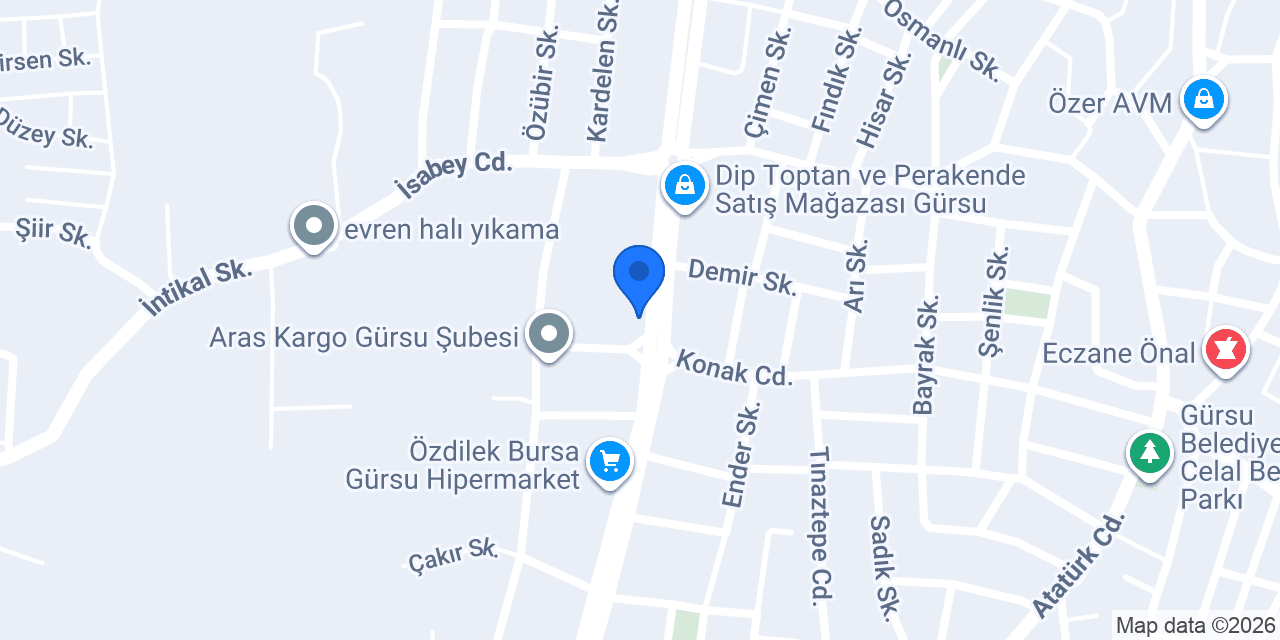 Gürsu Simitçi Dünyası konumu