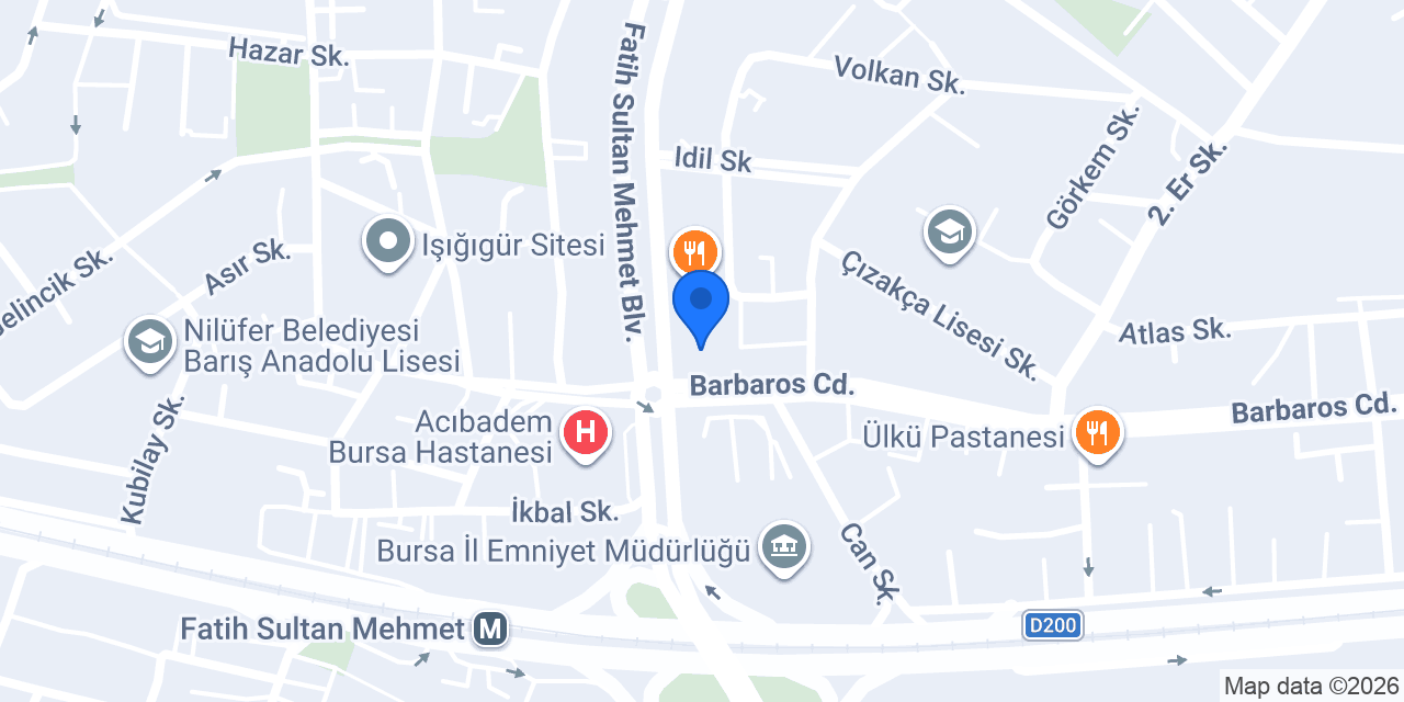 Diş Hekimi Tuğberk Ünal konumu