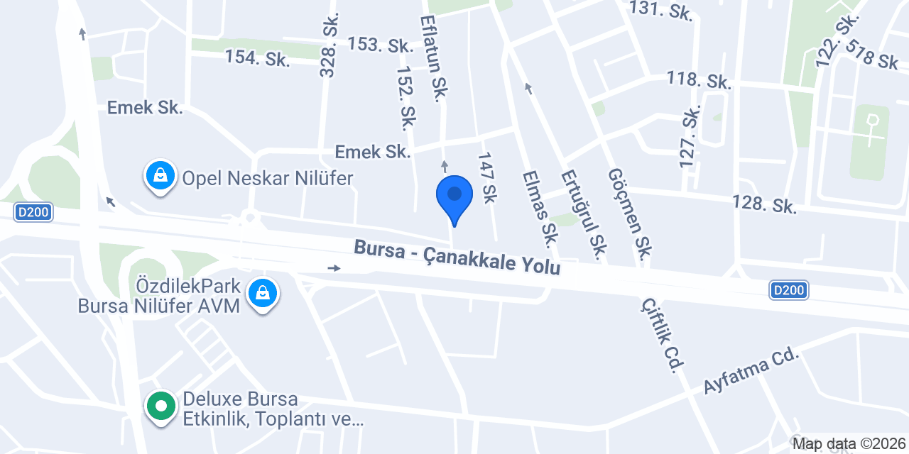 Bursa Web Tasarım & Yazılım konumu
