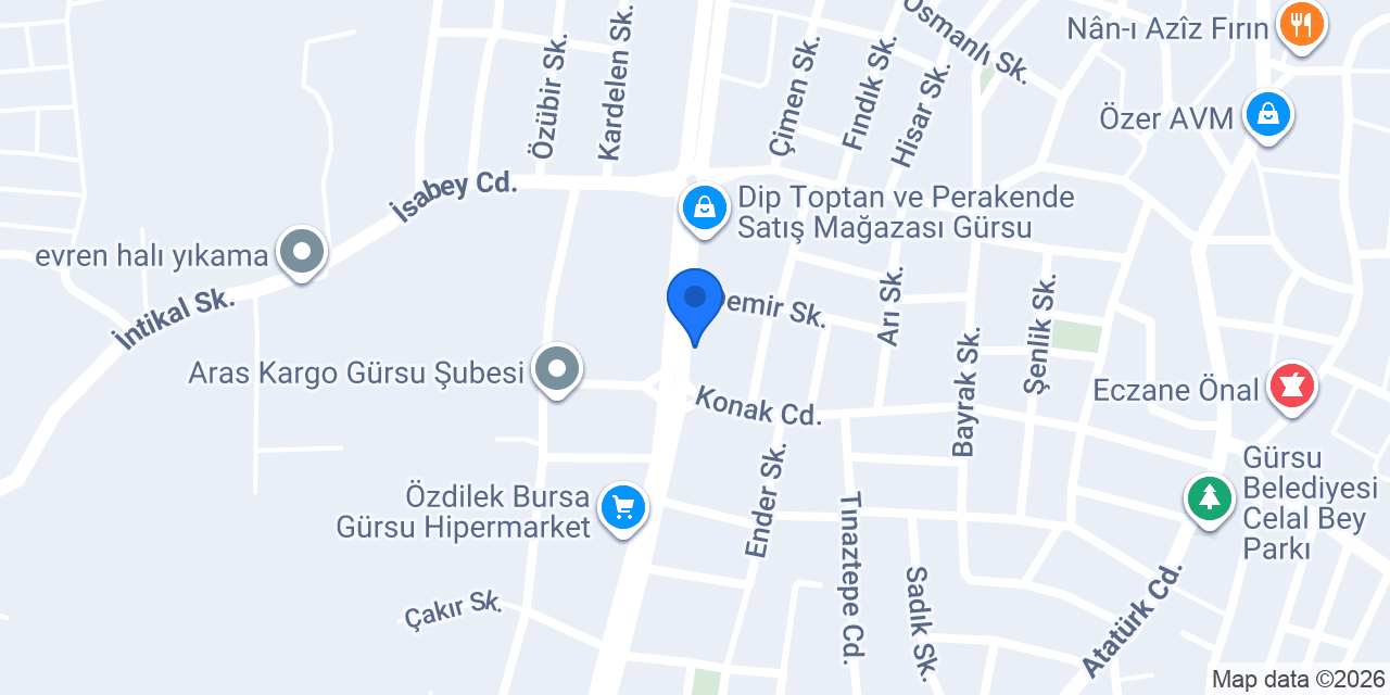Işıltı Avize konumu