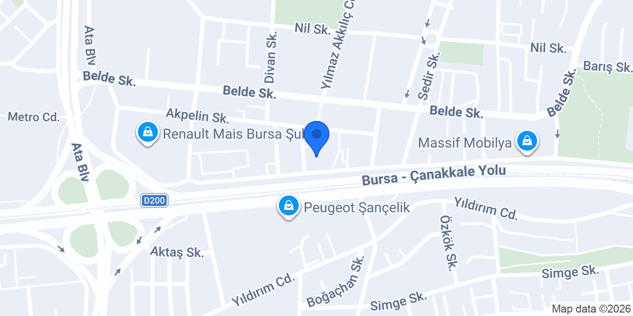 Özel Pedmer Tıp Merkezi konumu