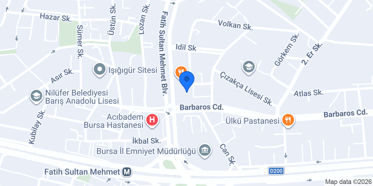 Av. Mine Erkol Hukuk Bürosu konumu