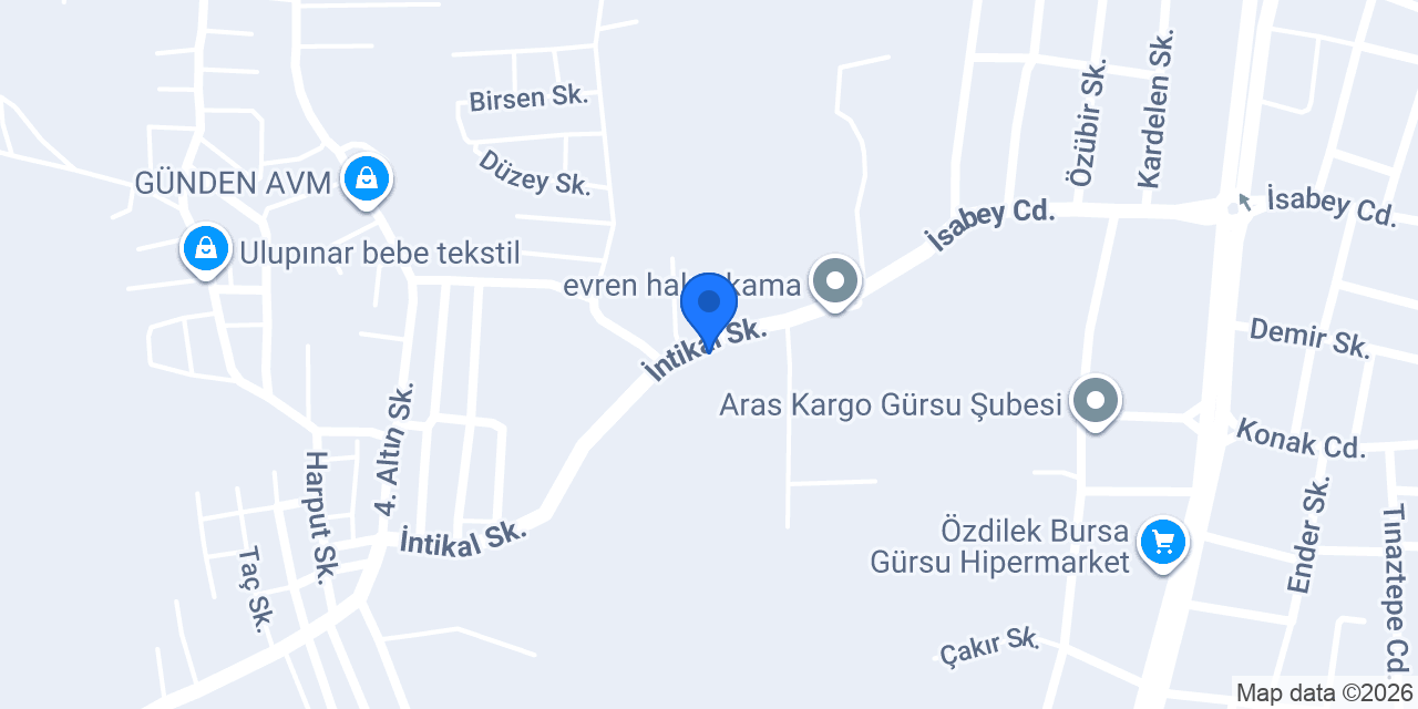İnayet Besi Çiftliği konumu