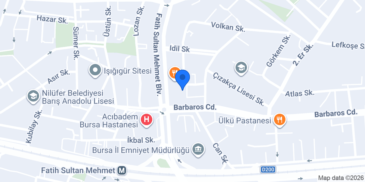 Aria Kişisel Bakım Merkezi konumu