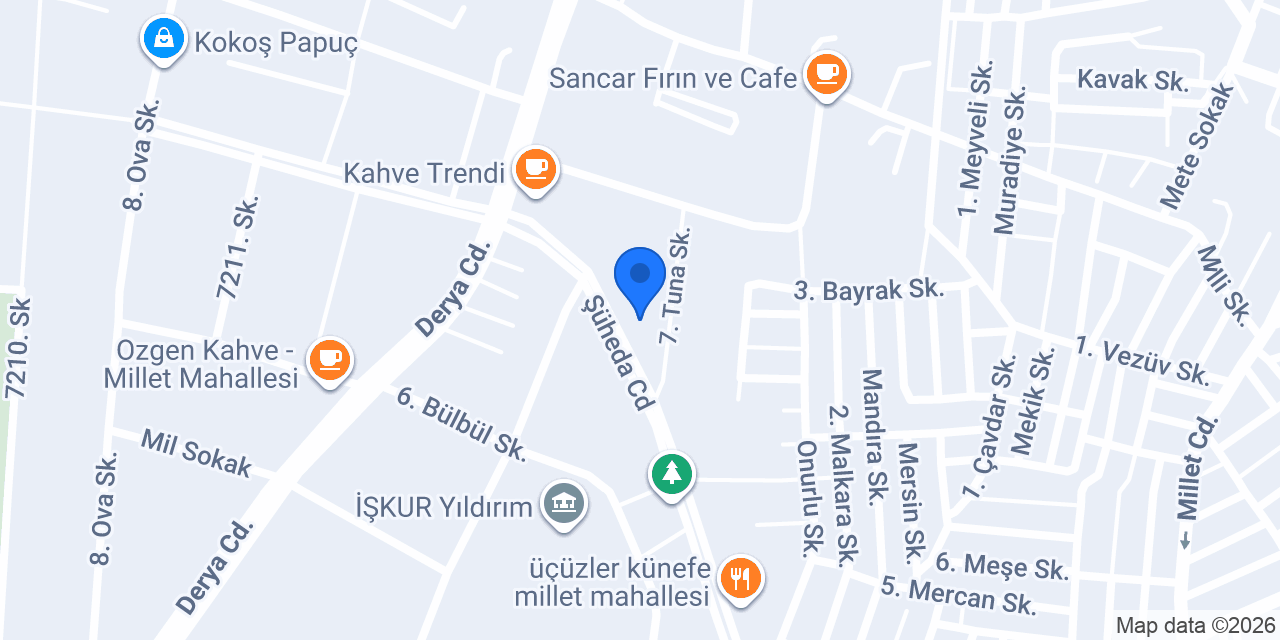 E&K Bayan Kuaförü konumu