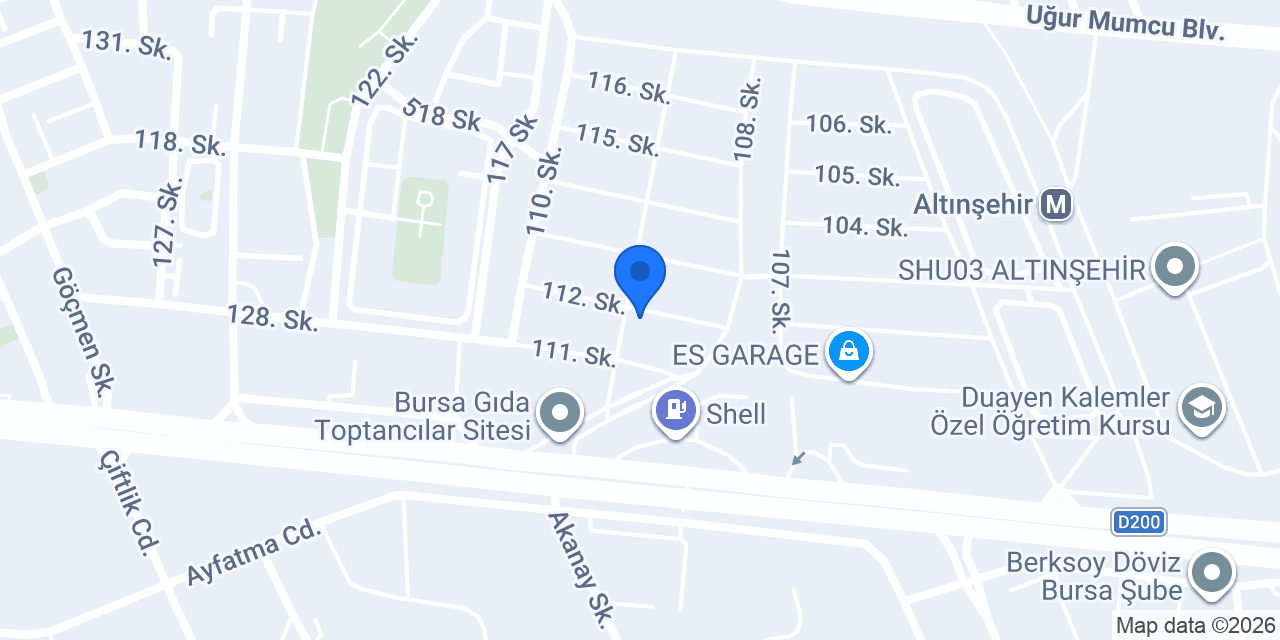 Özdamar Yapı A.Ş konumu