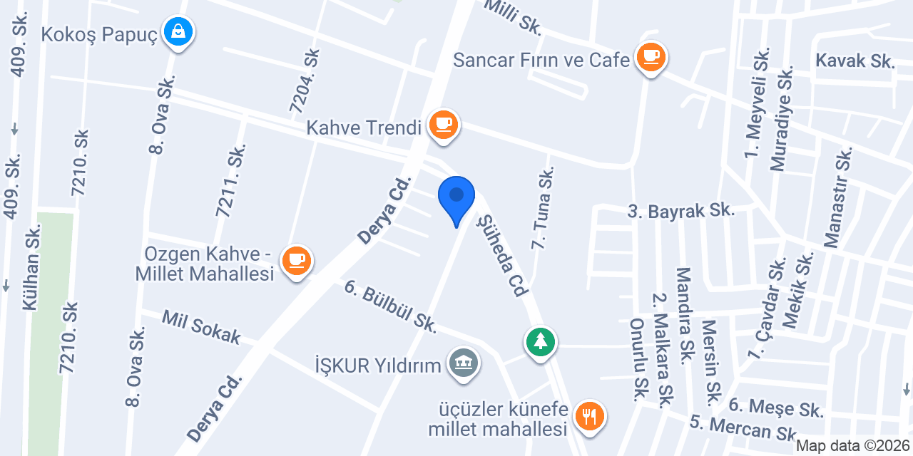 sedef çilingir konumu