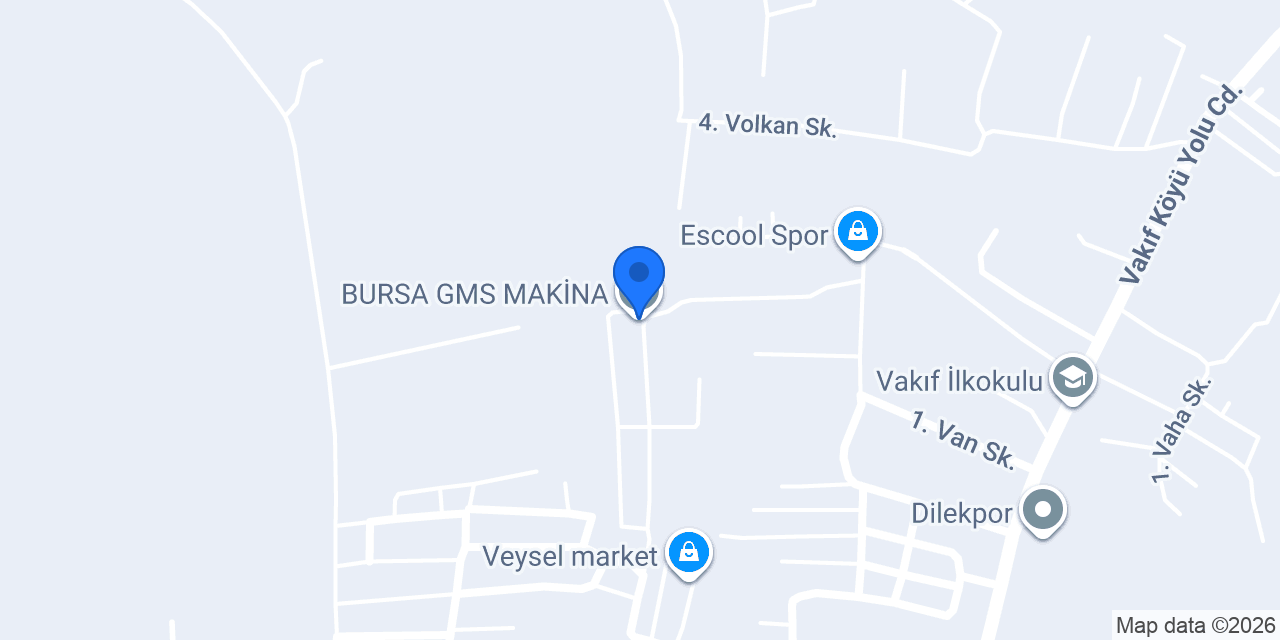 BURSA GMS MAKİNA konumu