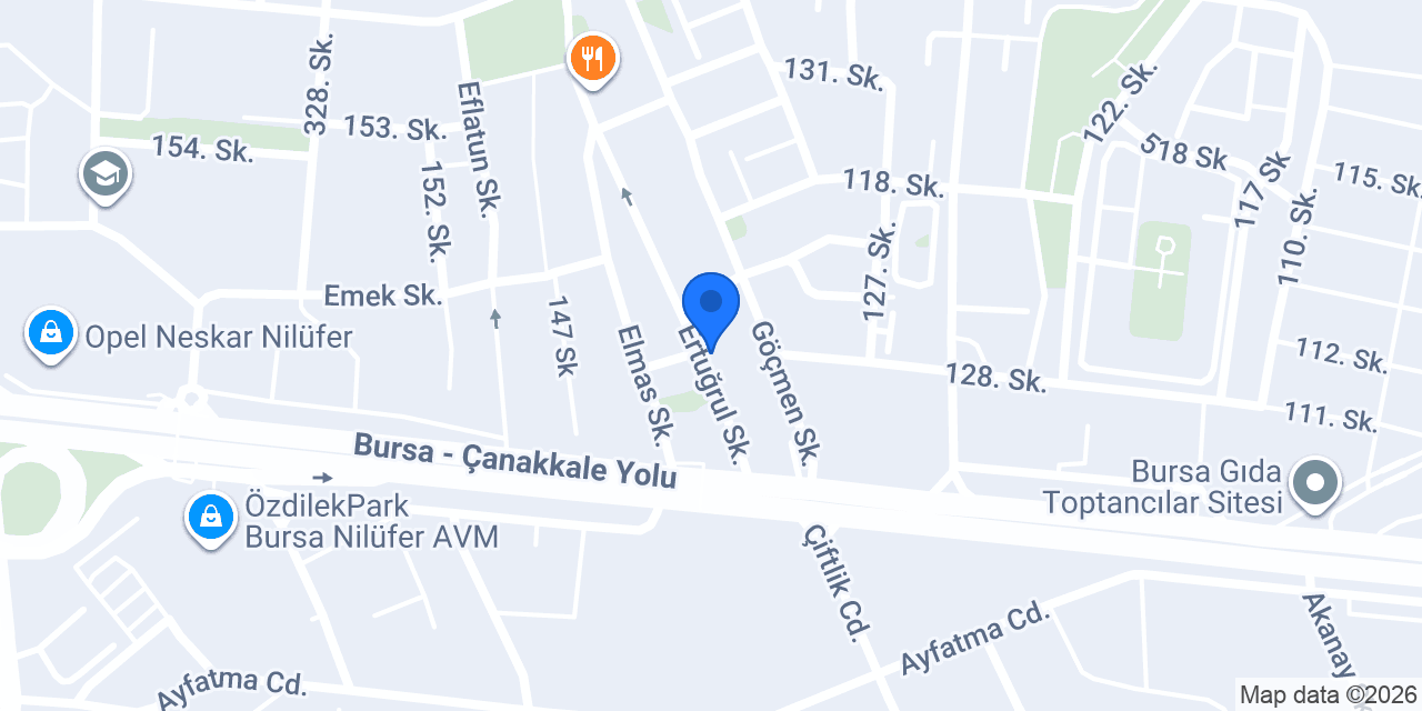 Nilüfer Gayrimenkul Değerleme konumu