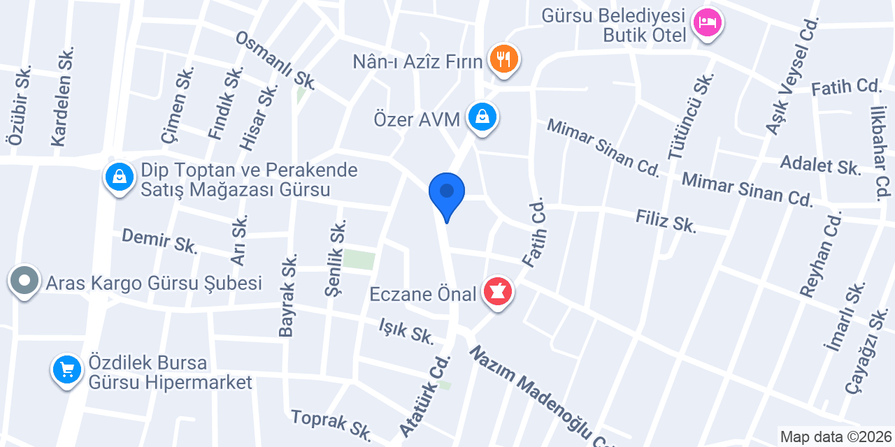 Beyza Çiçekçilik konumu