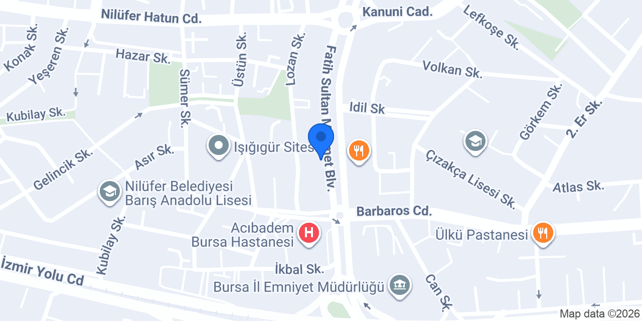 Bursa Korsan Taksi konumu