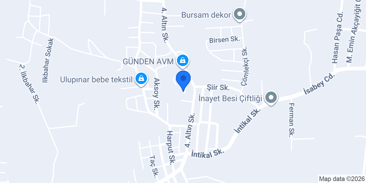 Bursa Duran Halı Yıkama konumu