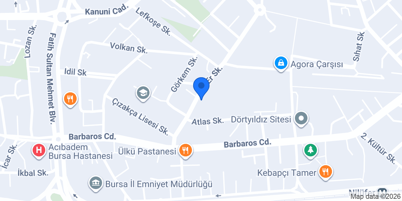 Kıvanç Otomotiv konumu