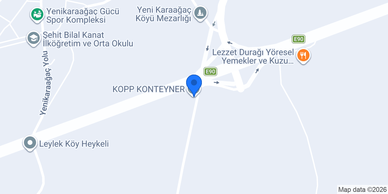 KOPP KONTEYNER konumu