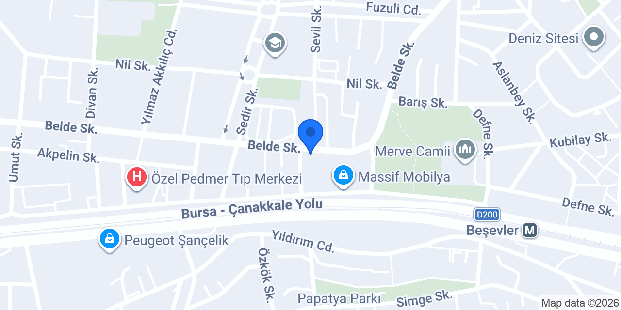 Bursa Kurumsal Temizlik konumu