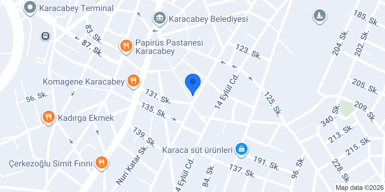 Helvacı Yakub Efendi Karacabey Şube konumu