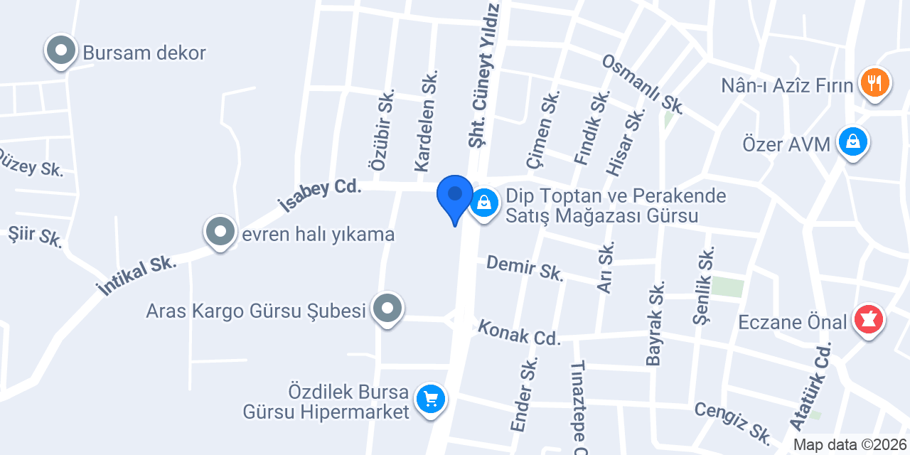 Yusuf Chicken Spicy - Unutulmaz TaT - konumu