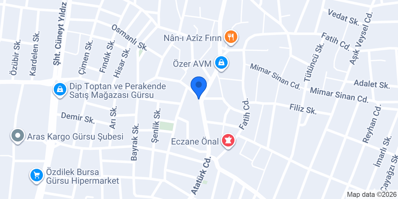 Karakaşlar Aile Kasabı konumu