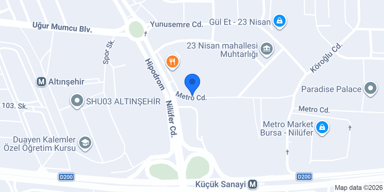 ANAKİN VETERİNER KLİNİĞİ konumu