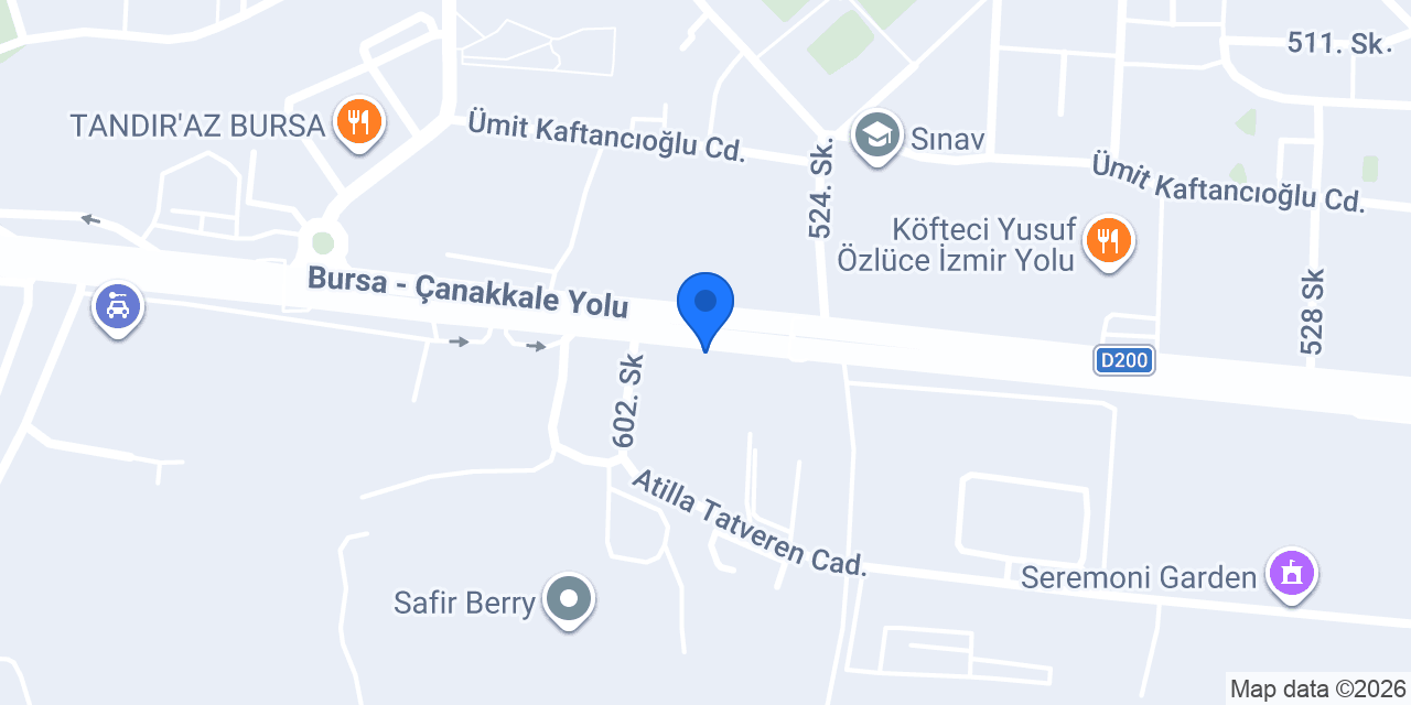 BTE DAĞITIM VE PAZARLAMA VE TİC.LTD.ŞTİ. konumu