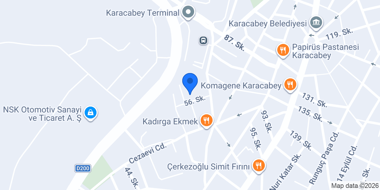 Karacabey İlçe Sağlık Müdürlüğü konumu