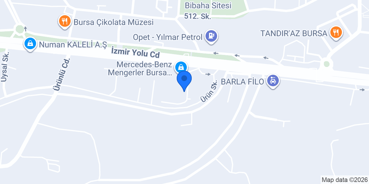 Mengerler Jet Servis - Bursa konumu