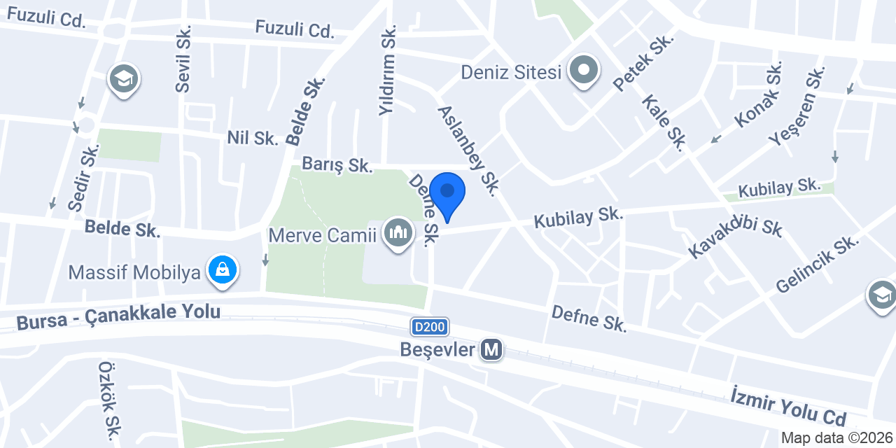 Bursa Petek Temizleme konumu