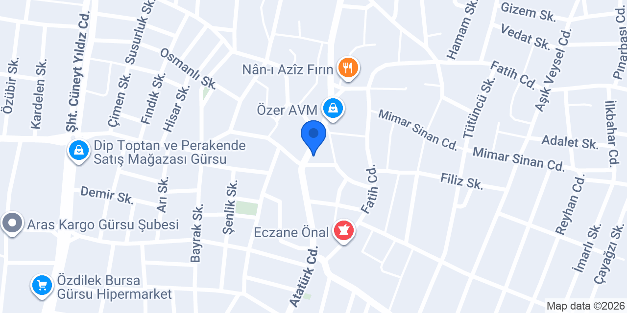 Osmanli Dekorasyon konumu