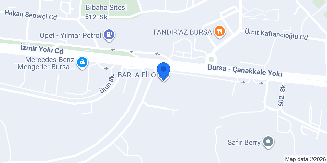 BARLA Rent A Car konumu