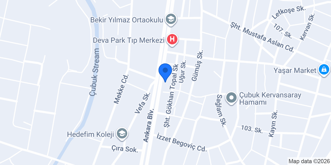 ABB Çubuk E-Spor Merkezi konumu