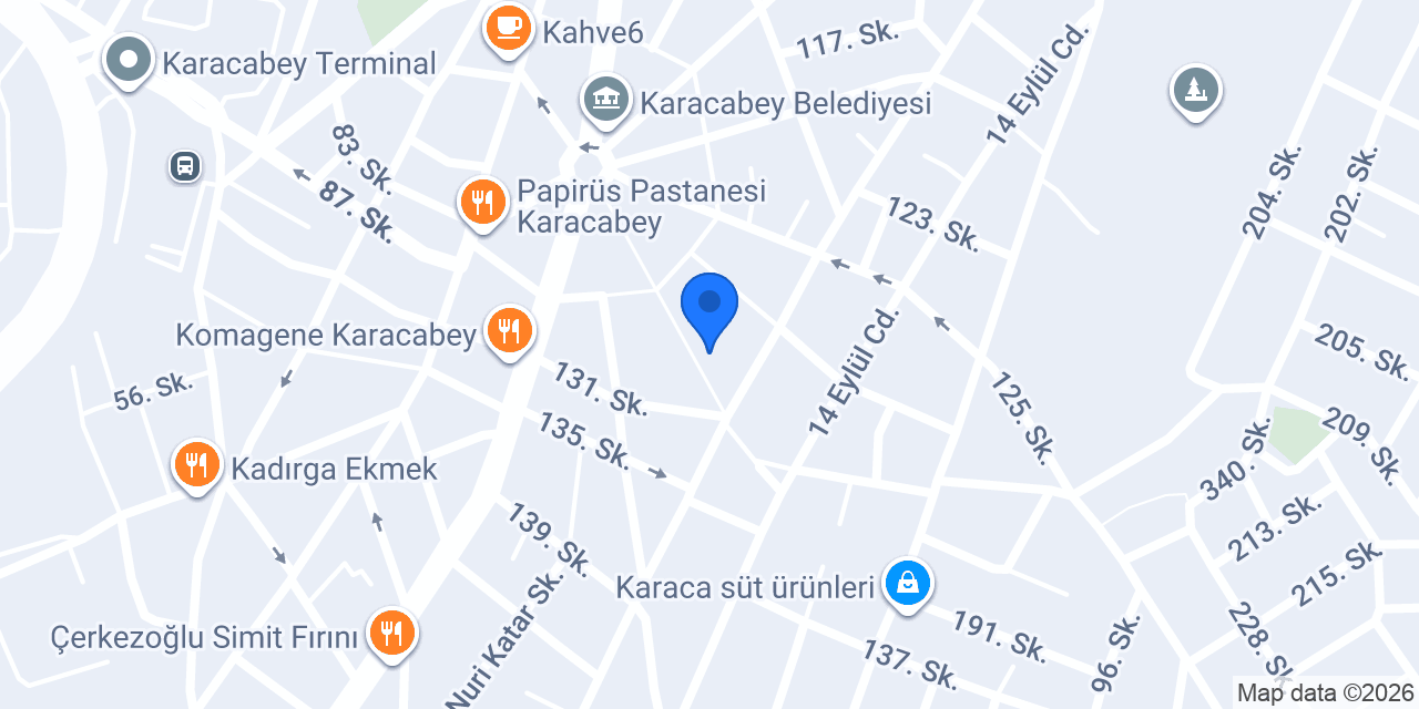 Tuğba Akıl Mimarlık konumu