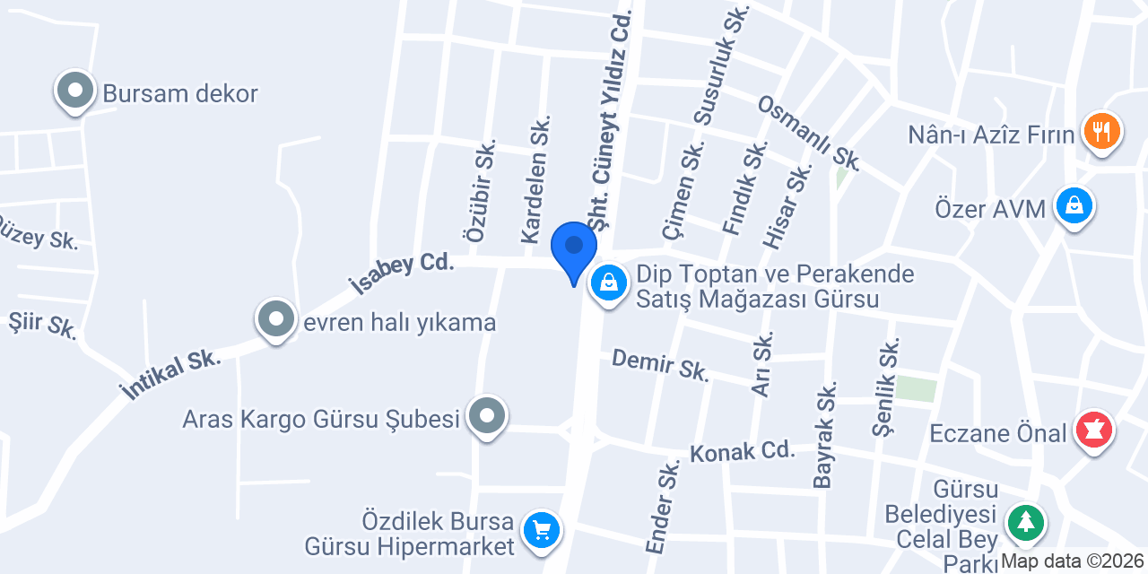 Küppeli Gürsu konumu