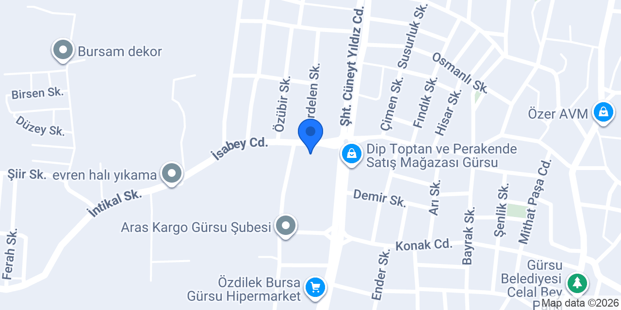 Vena Gürsu Veteriner konumu