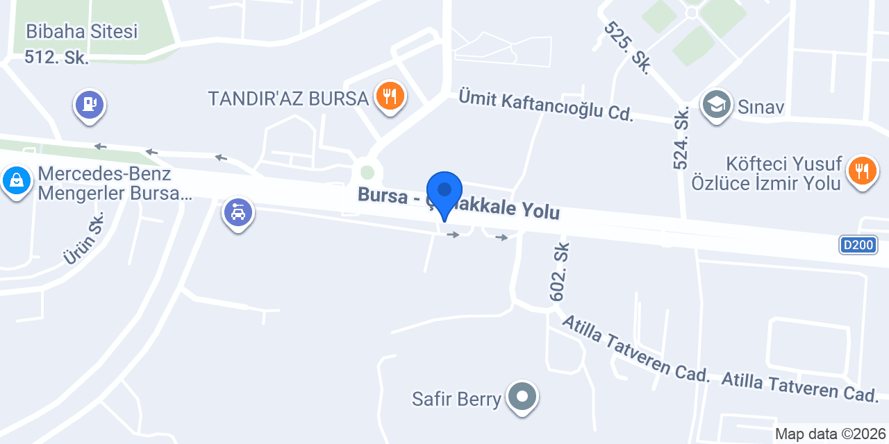 Askar Motorlu Araçlar konumu