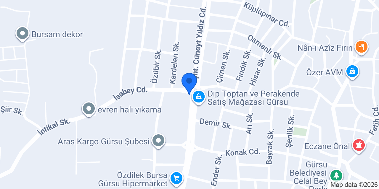 Elif Market konumu